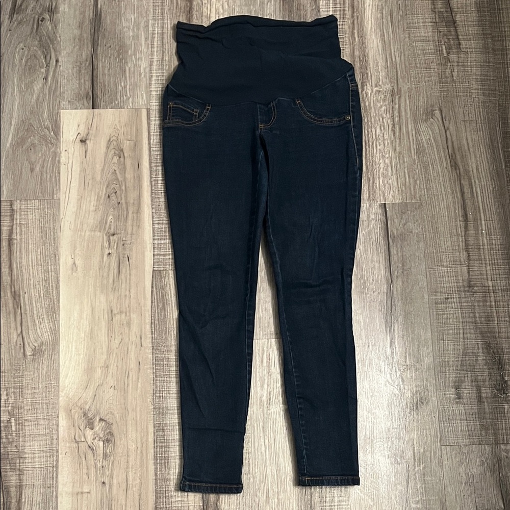Indigo Blue Maternity Women's Dark Denim Jeggings